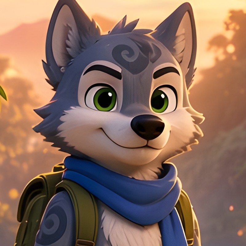 Storm the gray wolf